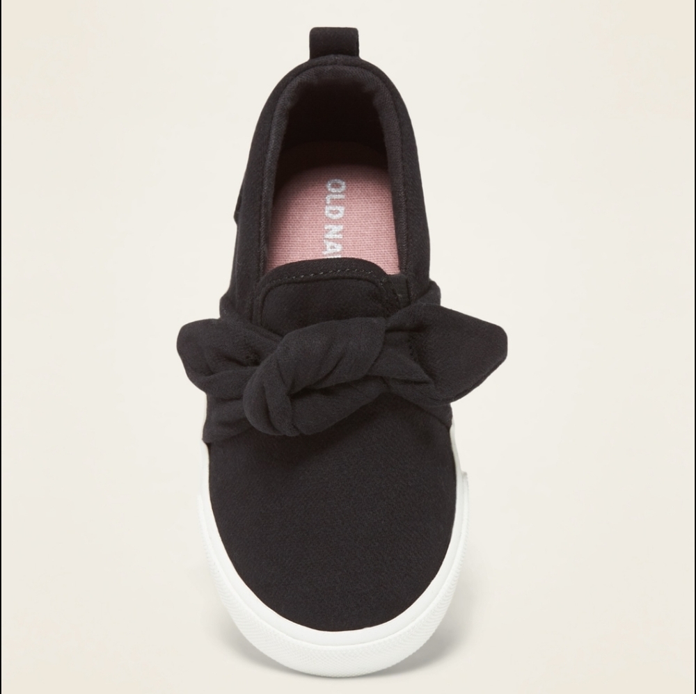 Old Navy Toddler Girl Black Slip-Ons